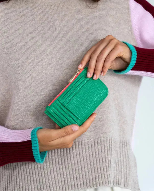 Elms + King Centro Wallet in Green Pebble - the tartan fox