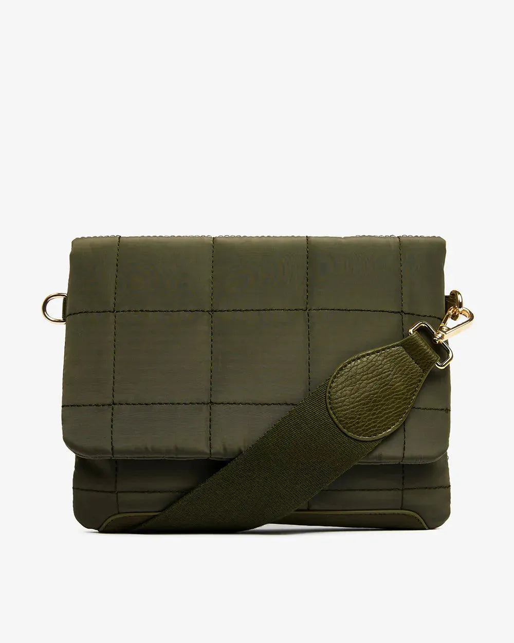 Elms + King Windsor Crossbody Bag in Khaki - the tartan fox
