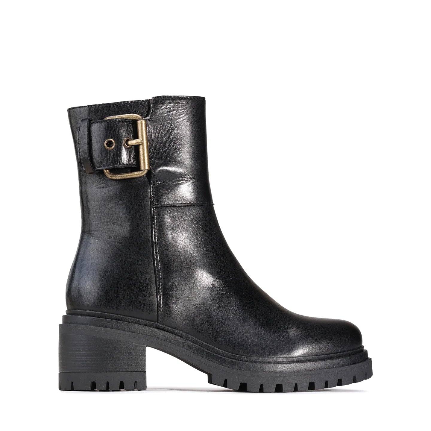 EOS Sunderland Boot in Black Leather - the tartan fox