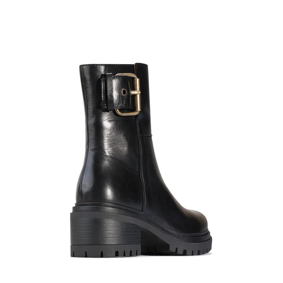 EOS Sunderland Boot in Black Leather - the tartan fox