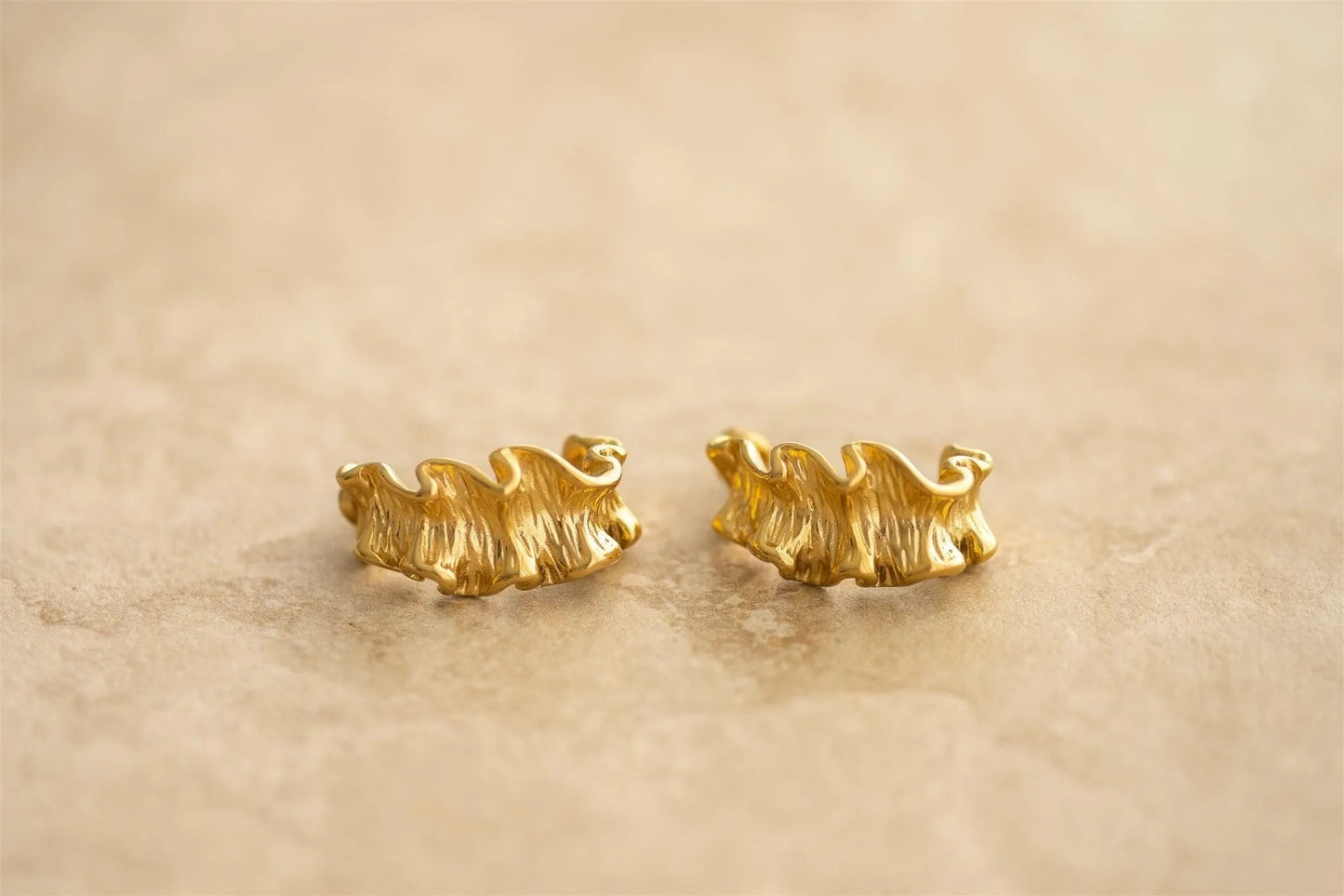 Indigo and Wolfe Soleil Yellow 18Kt Gold Plated Hoop Earrings - the tartan fox