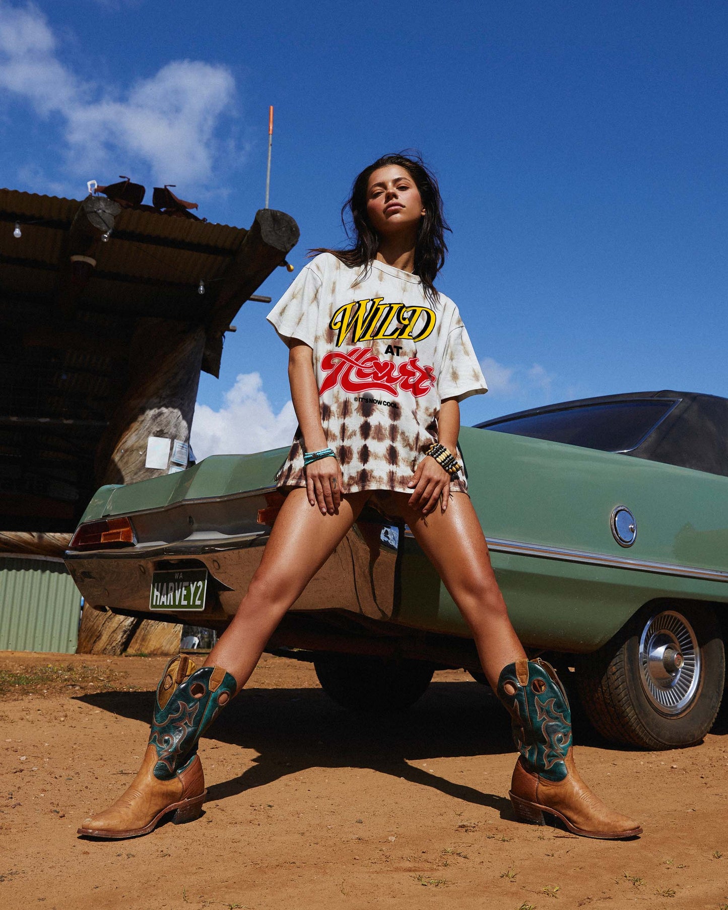 It’s Now Cool The Signature Tee in Wild Hearts - the tartan fox
