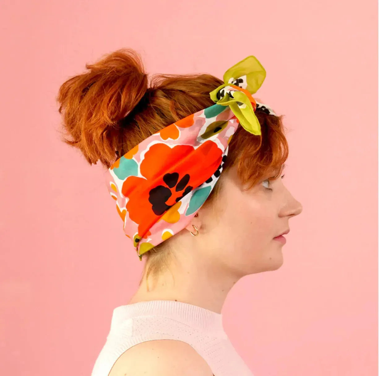 Julie White Tropical Garden Small Scarf - the tartan fox