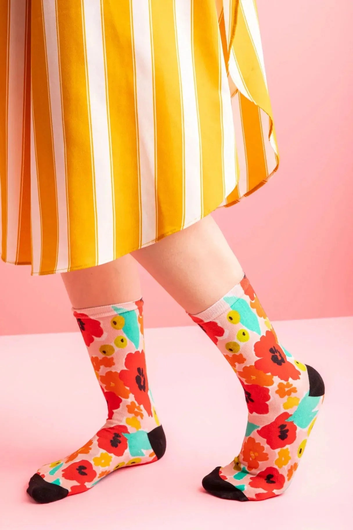 Julie White Tropical Garden Socks - the tartan fox