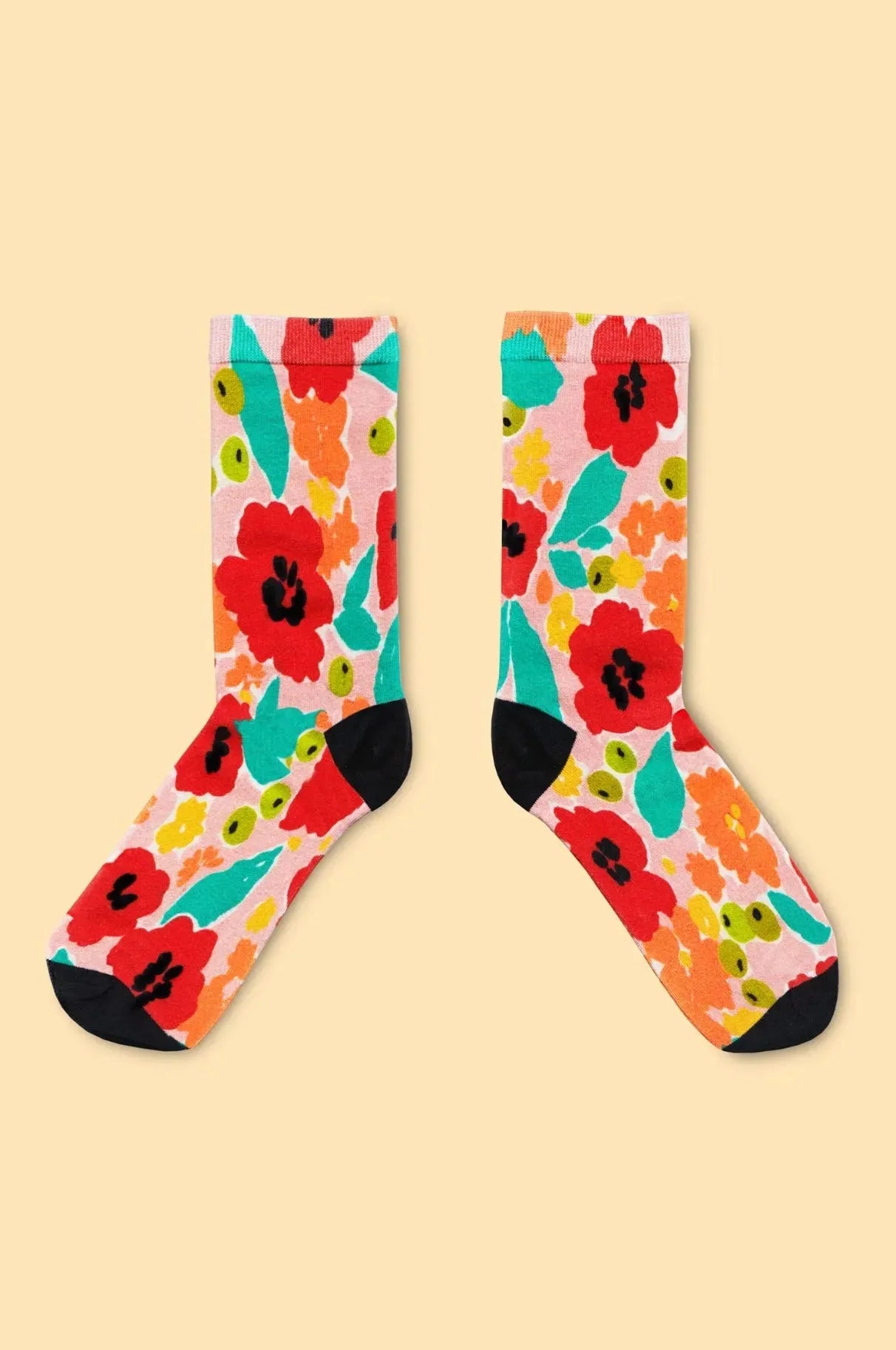 Julie White Tropical Garden Socks - the tartan fox