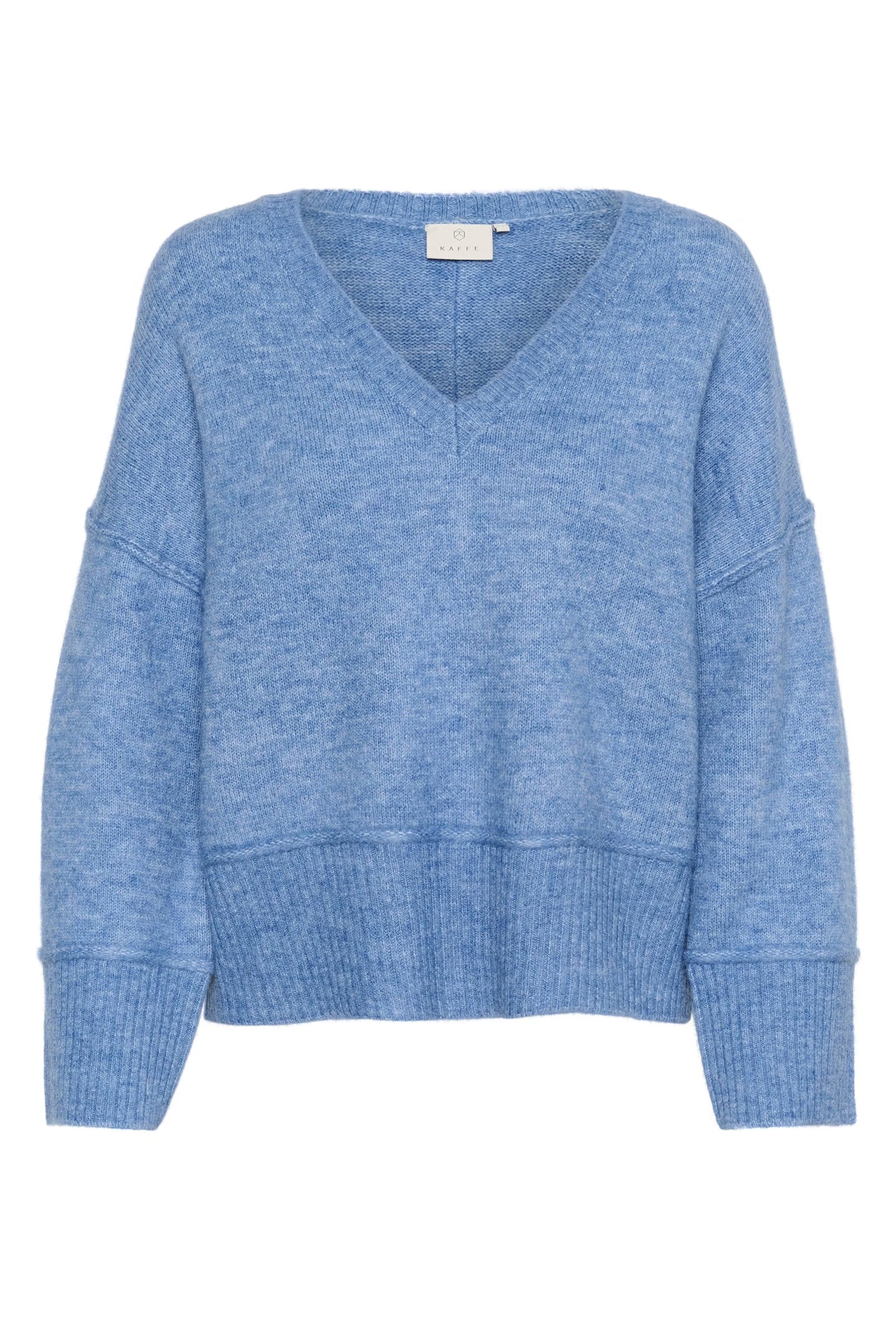 KAFFE KAfridana Pullover in Ebb and Flow Melange - the tartan fox