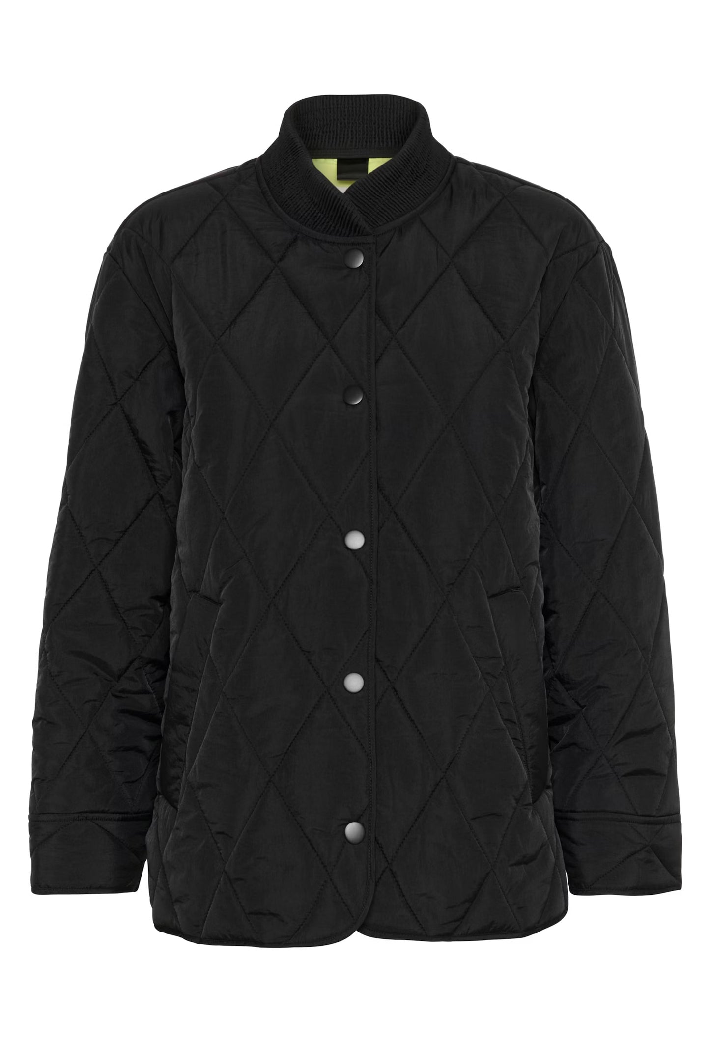 KAFFE Kalorena Quilted Jacket in Black Deep - the tartan fox