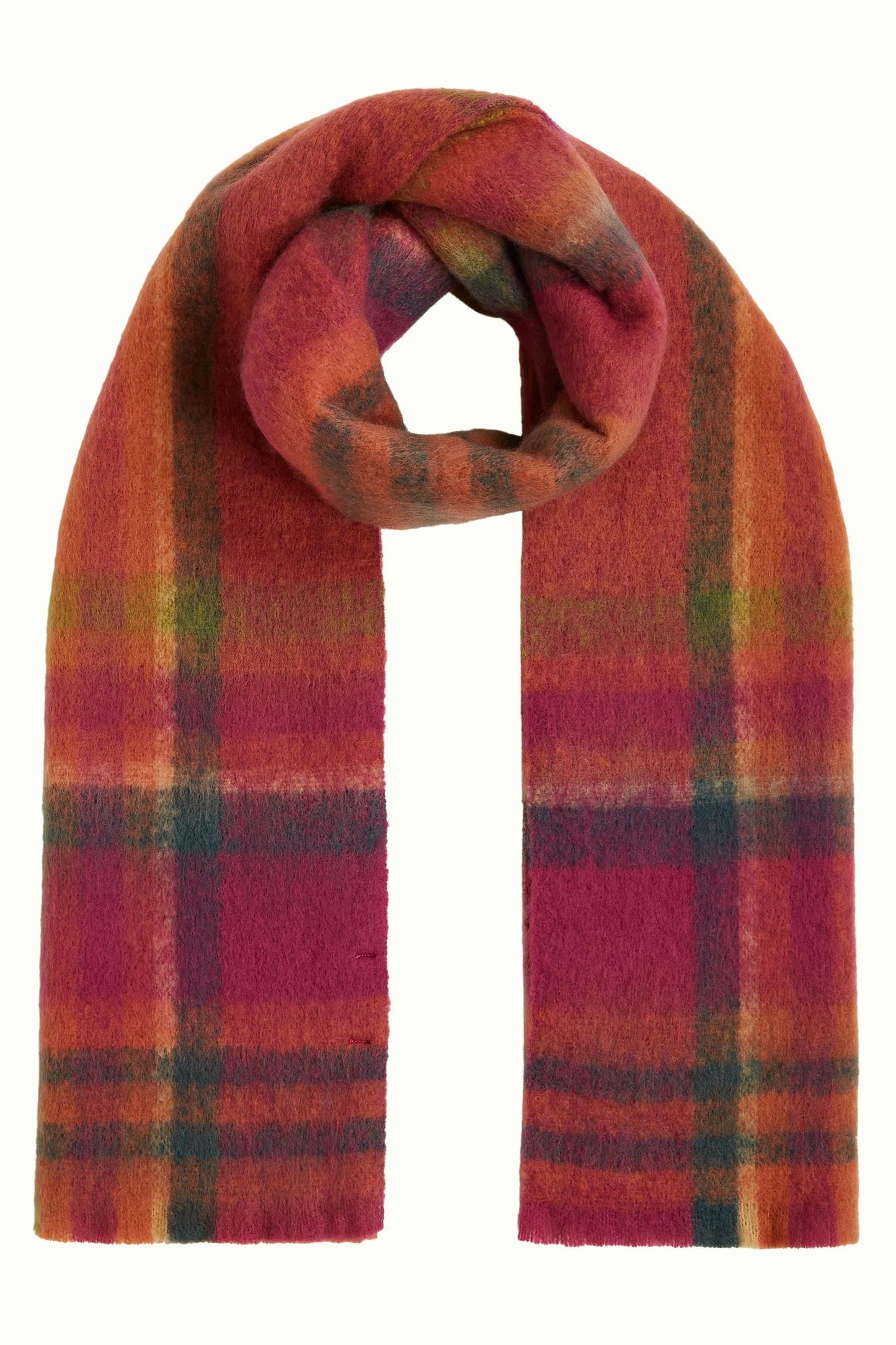 King Louie Check Scarf in Caramel - Check - the tartan fox