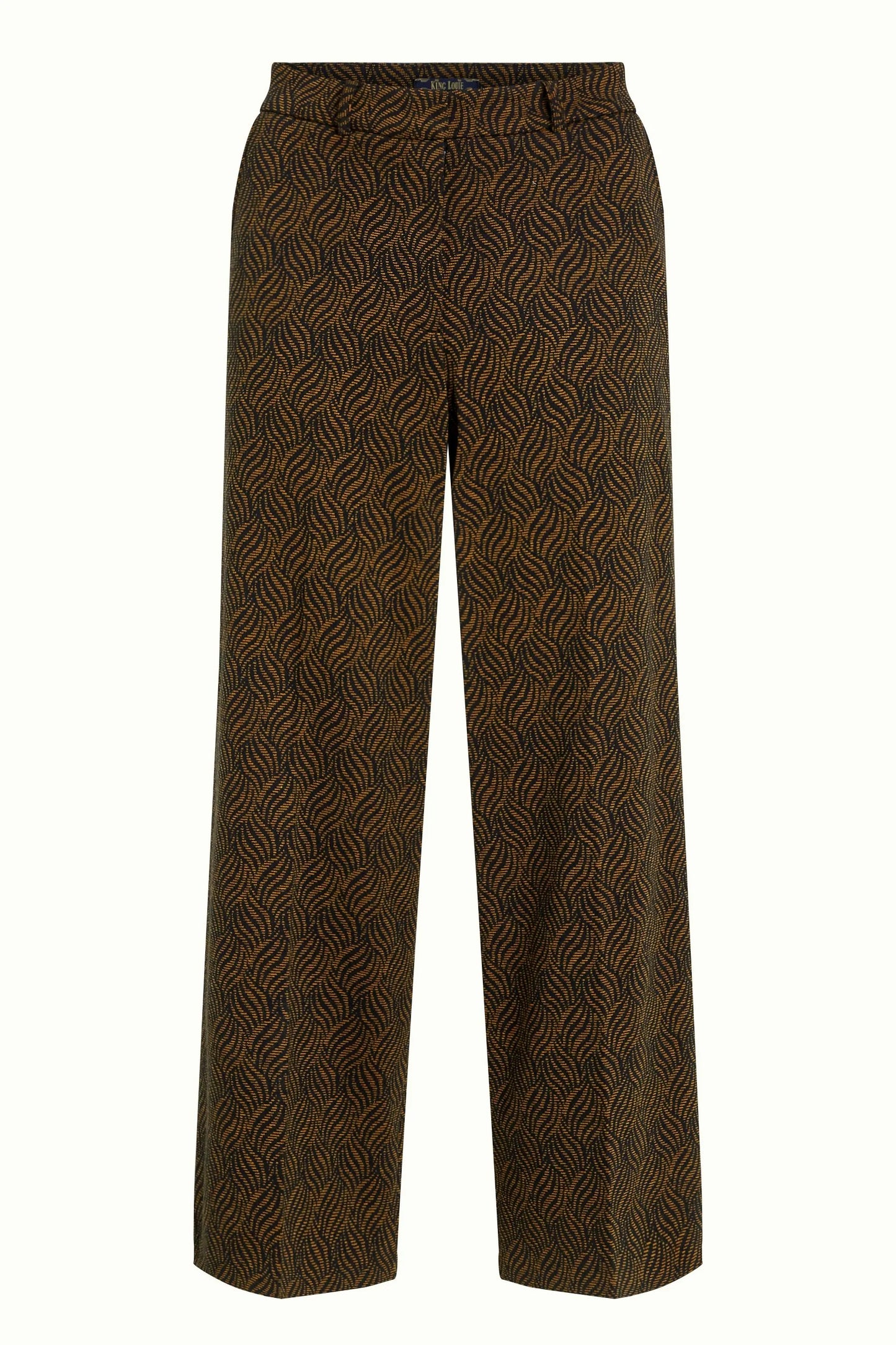 King Louie Federica Pants in Ruby Jacquard - the tartan fox