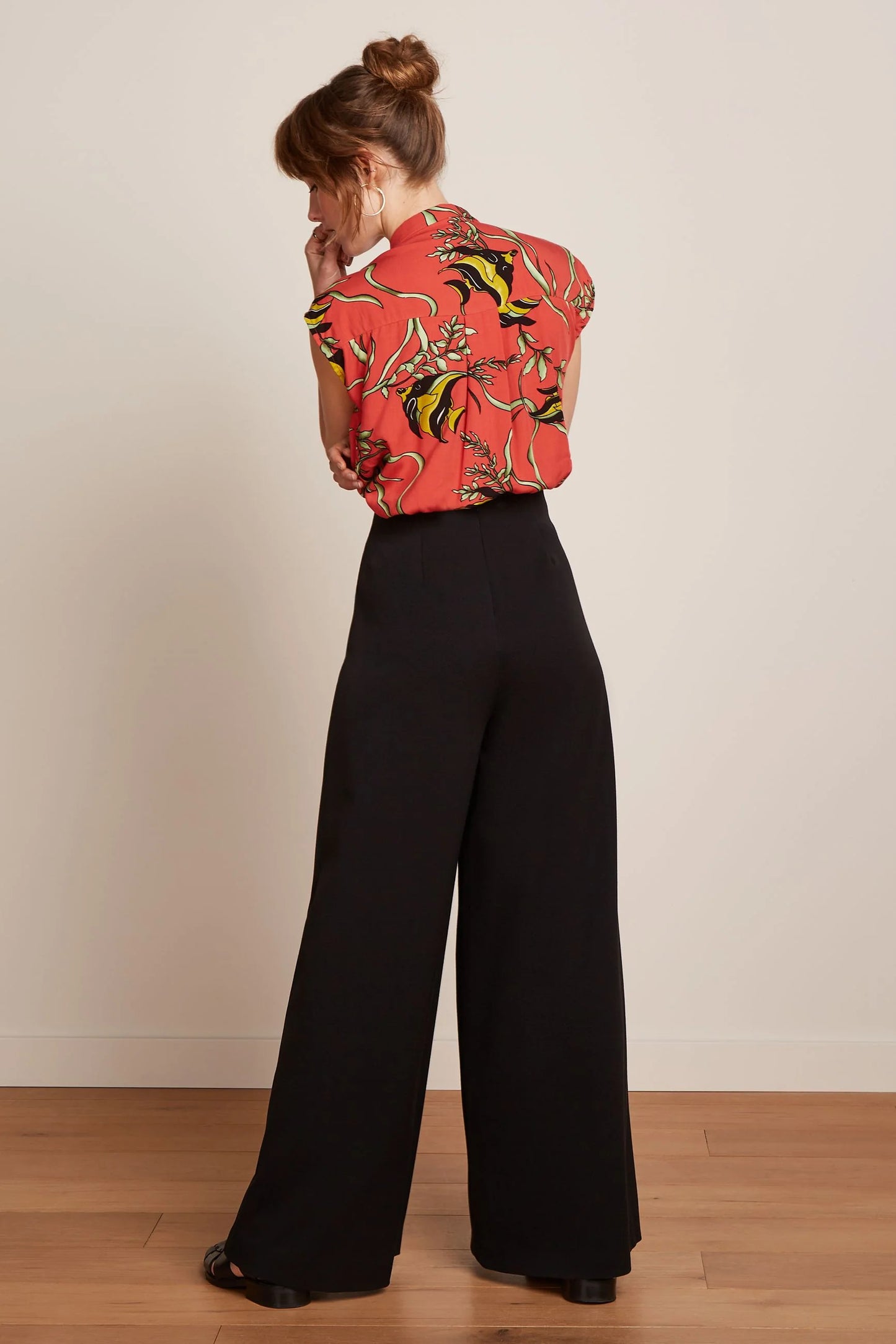 King Louie Pia Pants Broadway in Black - the tartan fox