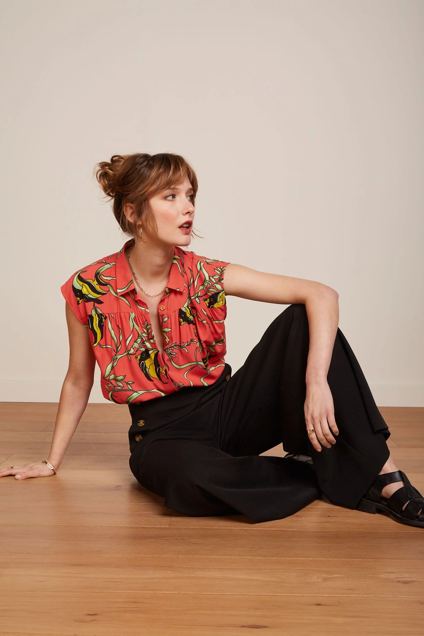 King Louie Pia Pants Broadway in Black - the tartan fox
