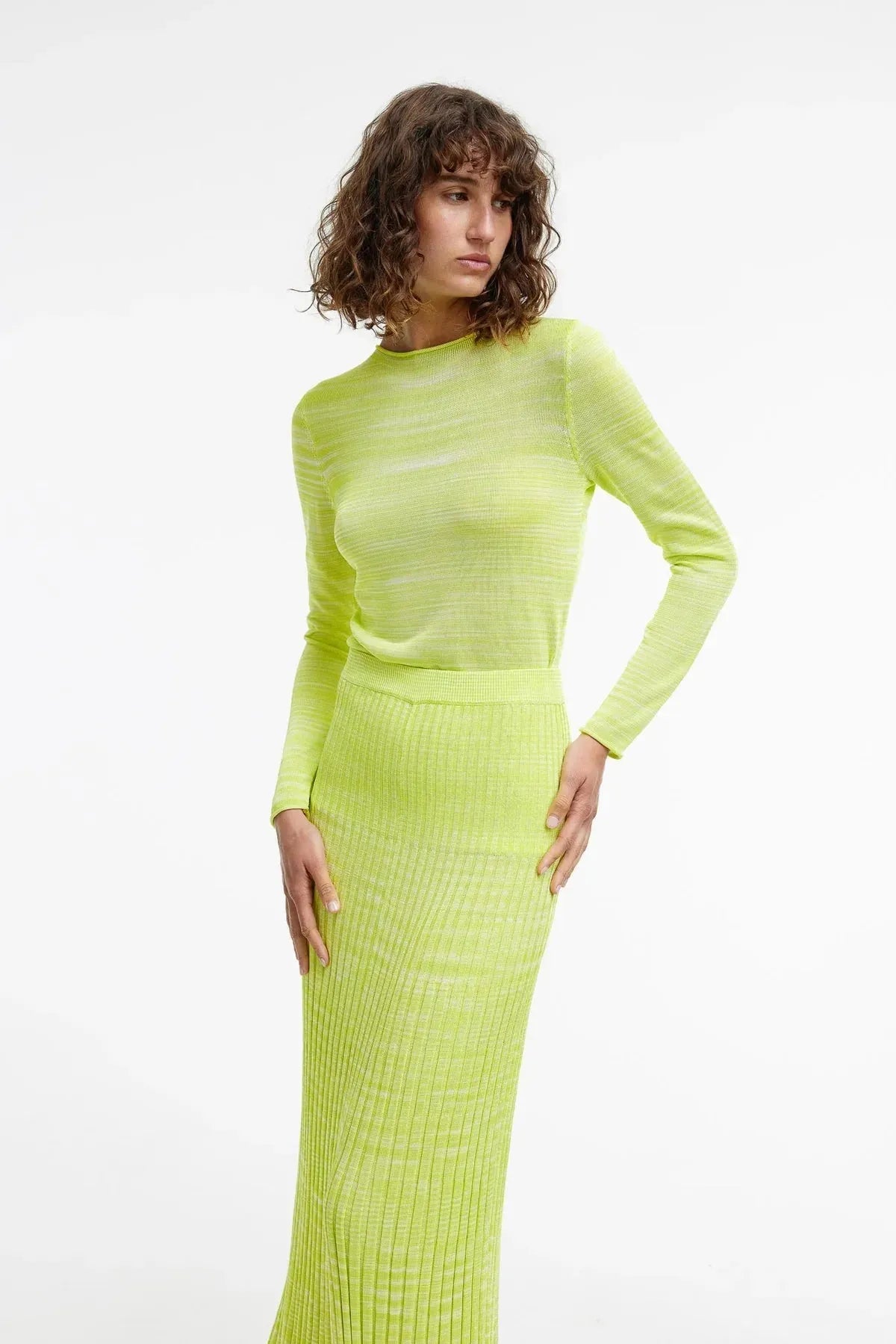 Kinney Alexis Top in Lime Punch Mix - the tartan fox