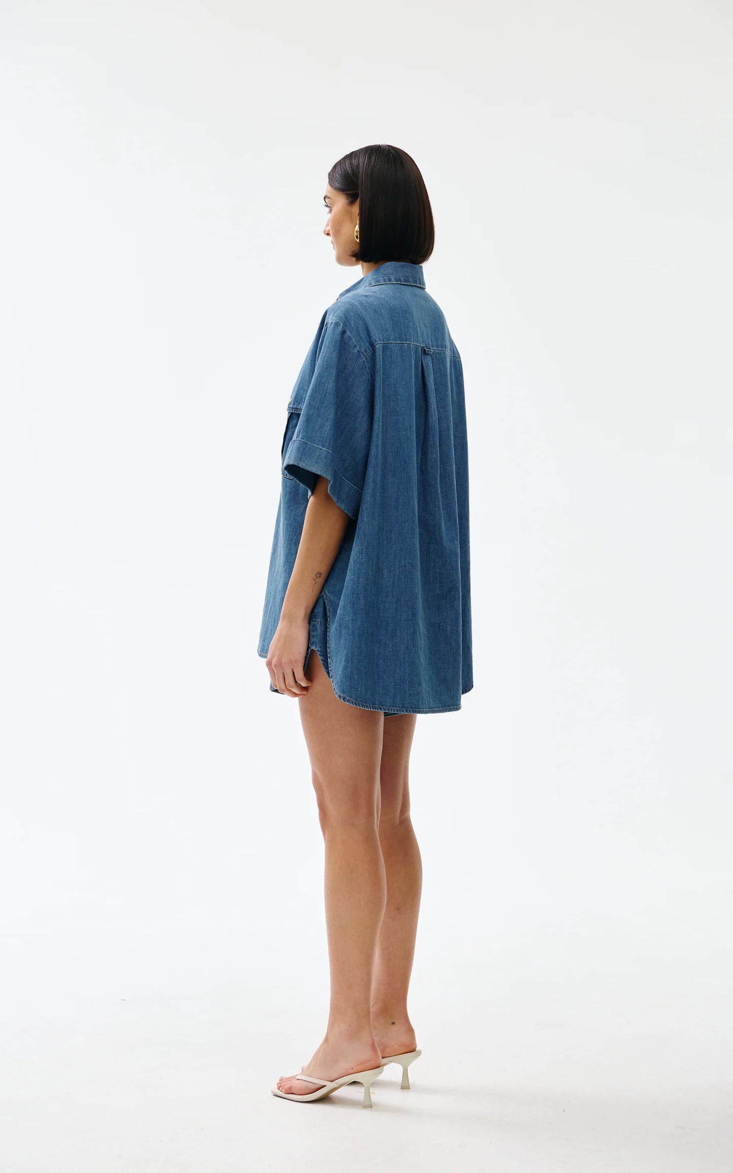 Kinney Bella Shirt Denim - the tartan fox