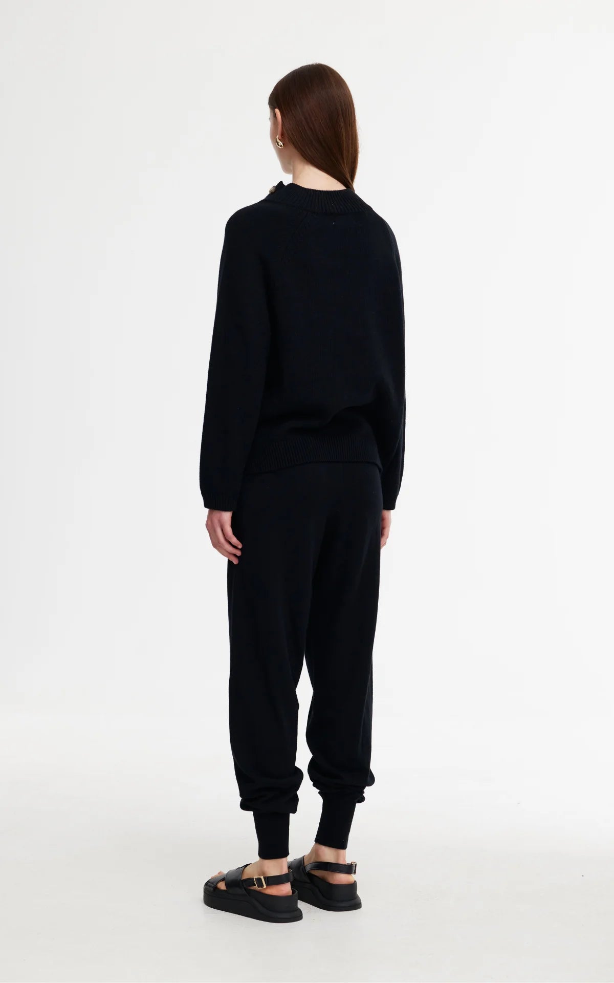 Kinney Eliza Knit Pant in Black - the tartan fox