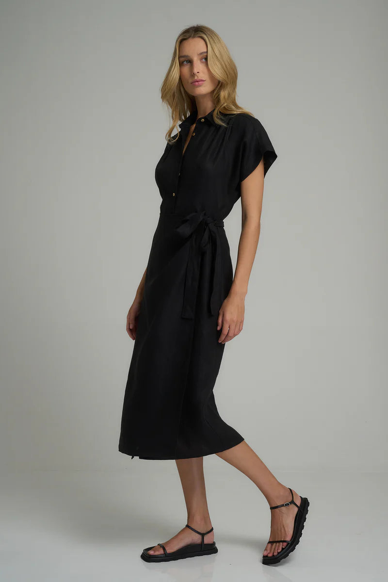 Lilya Danillo Dress in Black - the tartan fox