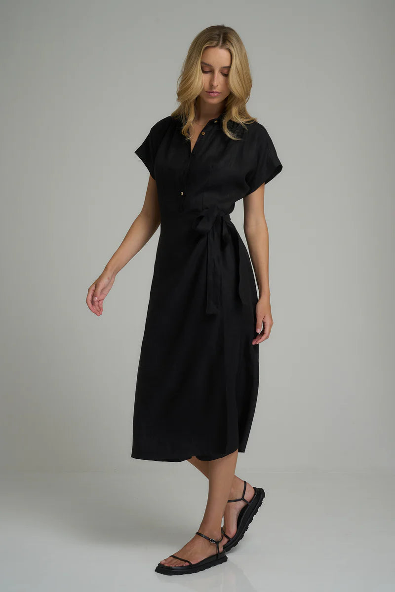 Lilya Danillo Dress in Black - the tartan fox
