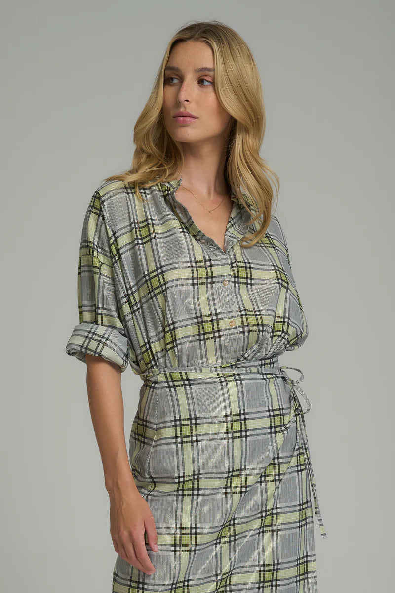 Lilya Ginger Check Shirt in Stratford Check - the tartan fox