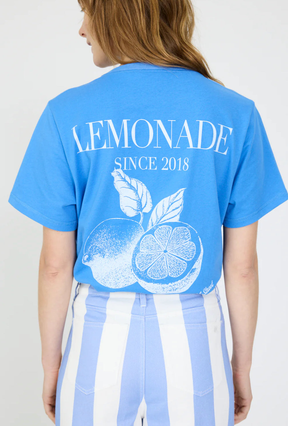 LMND Good Times Club T-Shirt in Ink Blue / Off White - the tartan fox