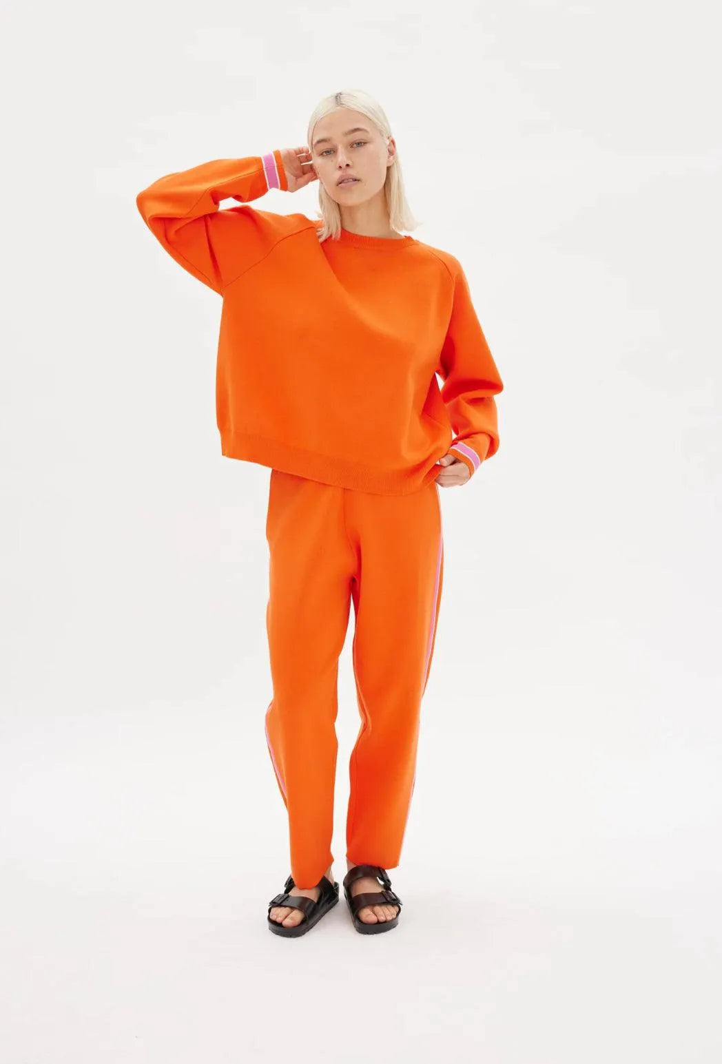 LMND WR Track Top in Coral and Ultra Pink - the tartan fox