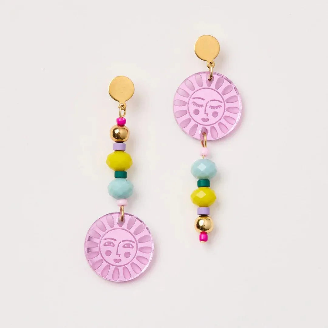 Martha Jean Blossom and Beads Earrings - the tartan fox