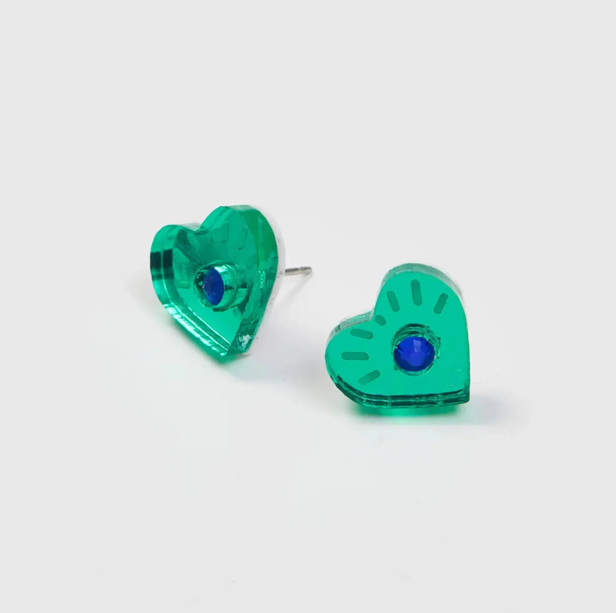 Martha Jean Eye Heart Studs - the tartan fox