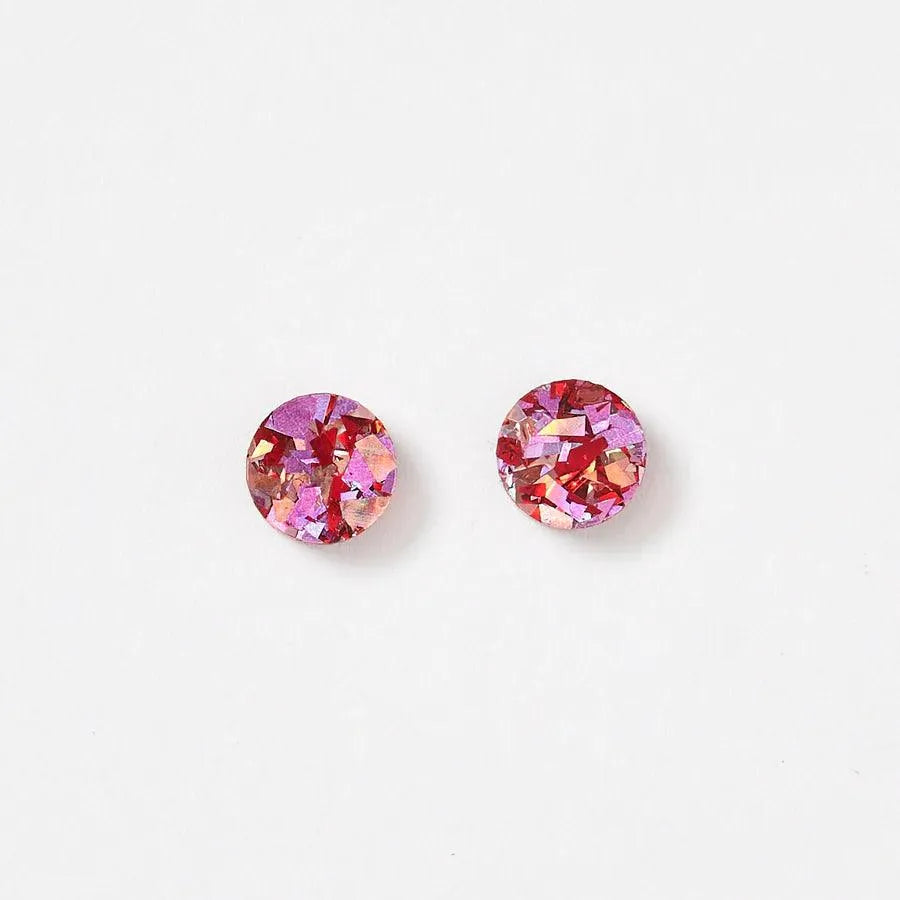 Martha Jean Mini Circle Stud Earrings - the tartan fox