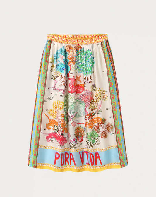 ME369 Vanessa Midi Skirt in Pura Vida - the tartan fox