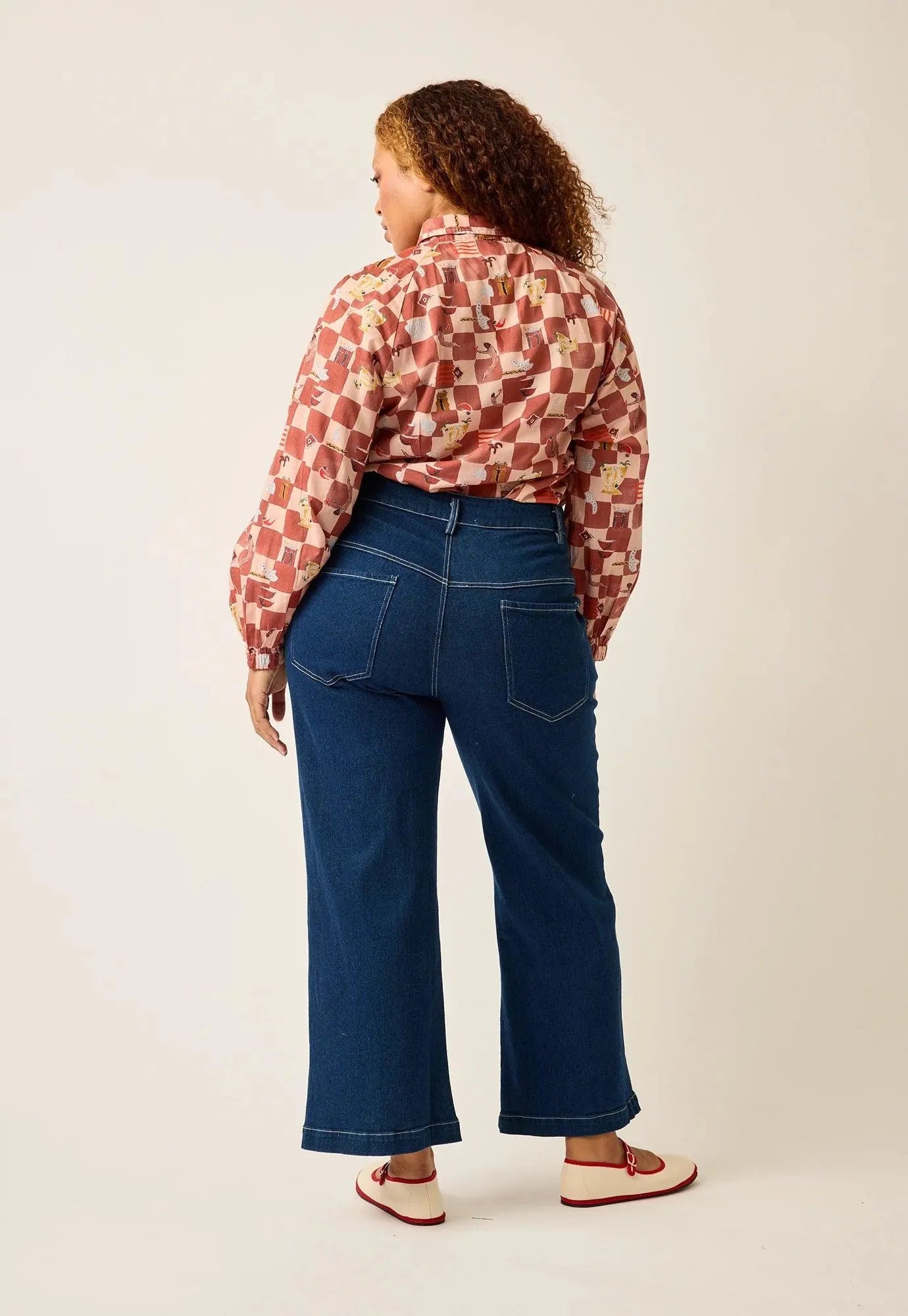 Nancybird Aurora Pant in Denim - the tartan fox