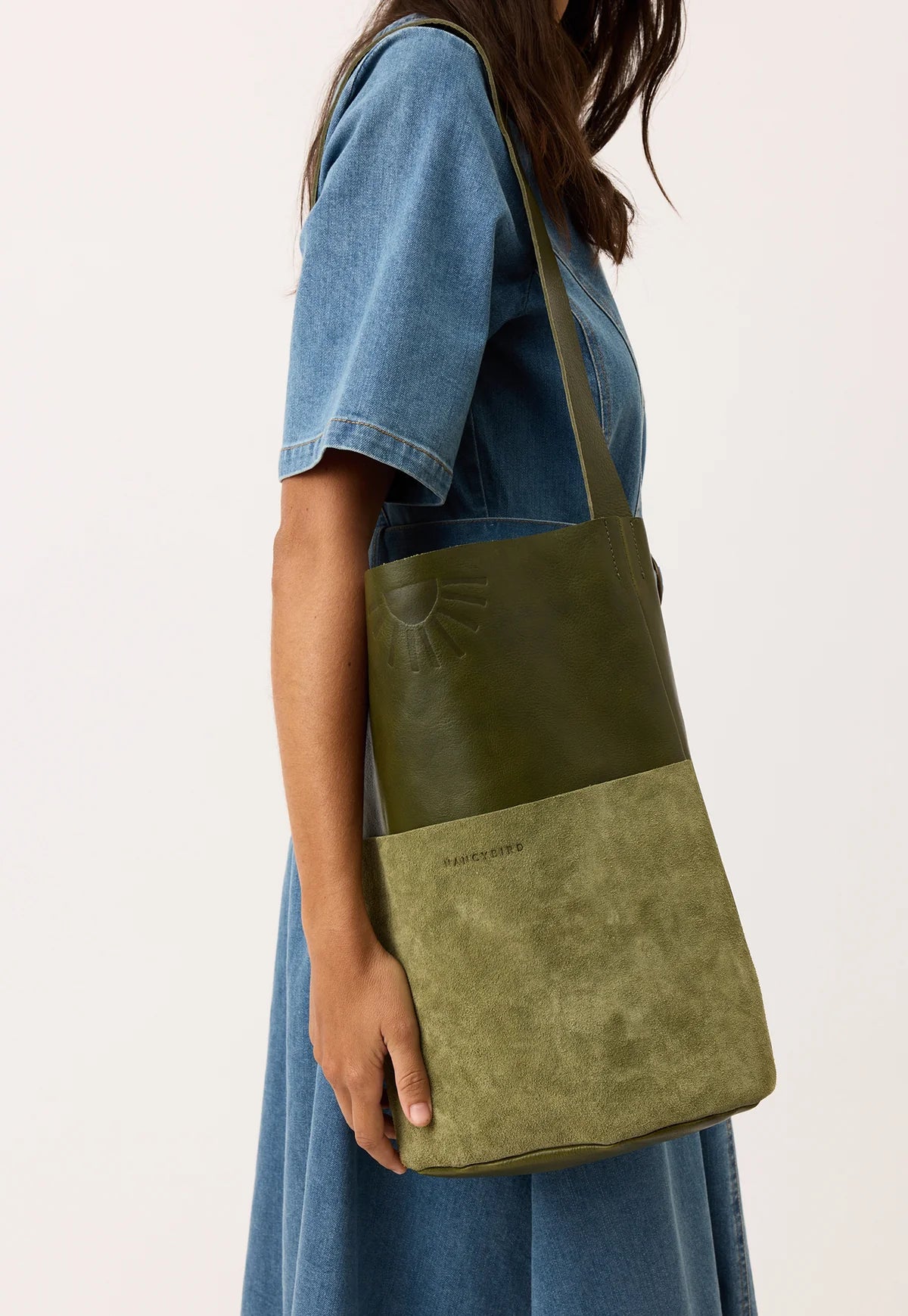 Nancybird Bell Shoulder Bag in Khaki - the tartan fox