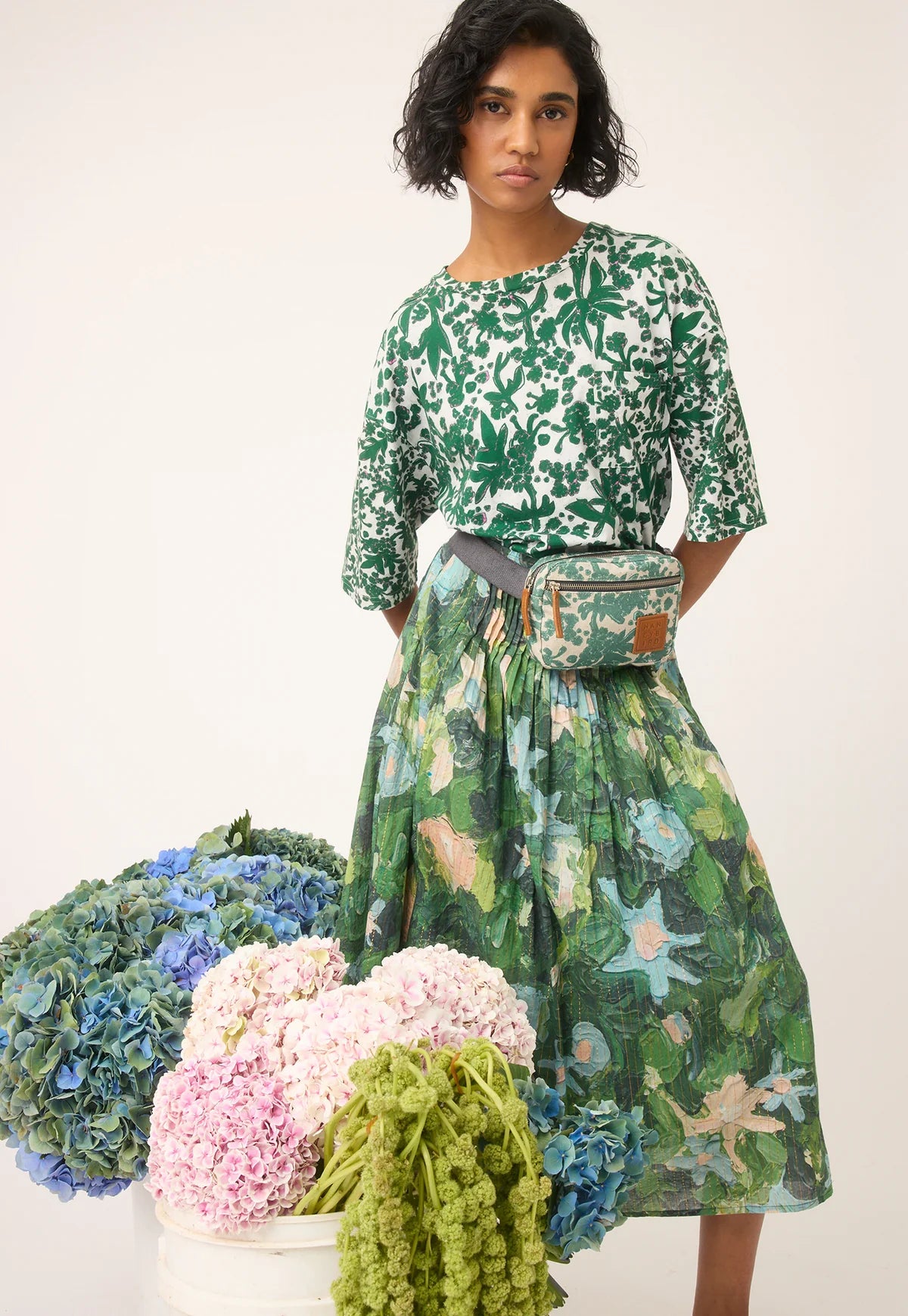 Nancybird Belt Bag in Parsley - the tartan fox