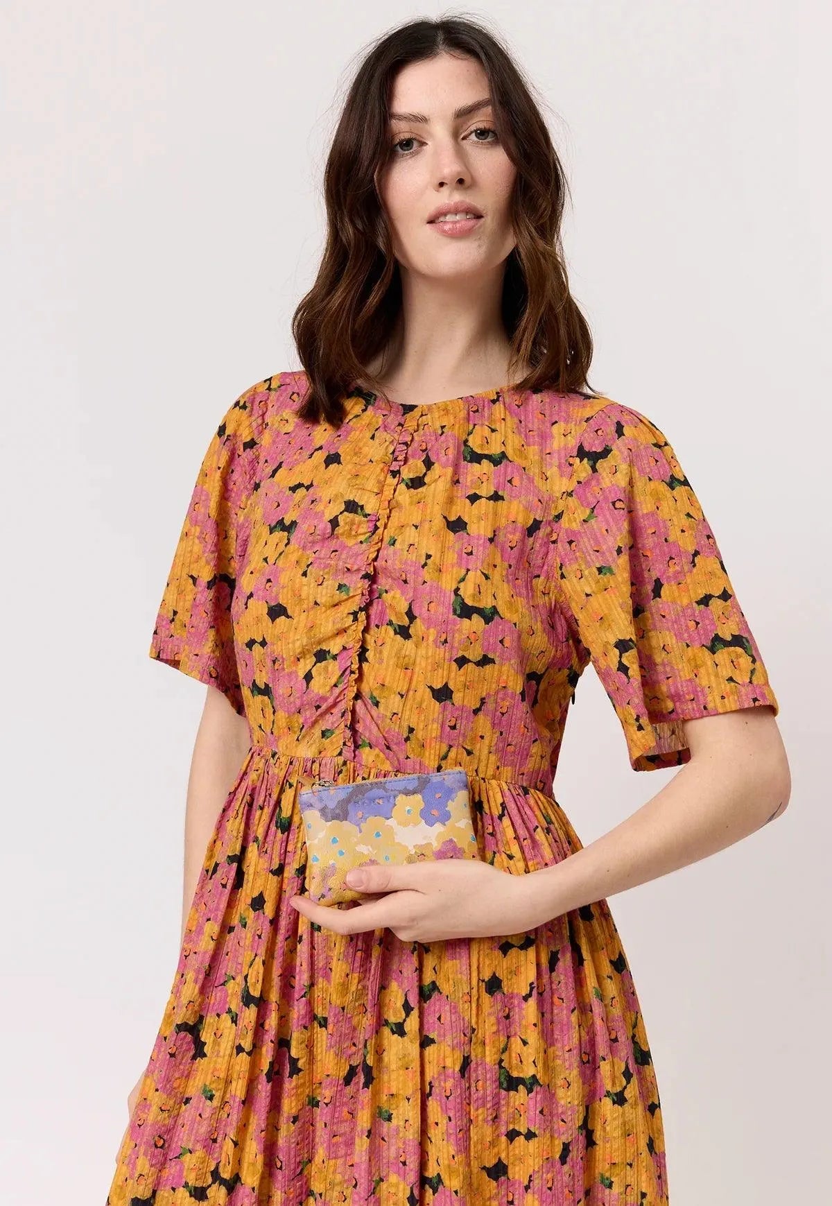Nancybird Card Purse in Ombre Flowers - the tartan fox