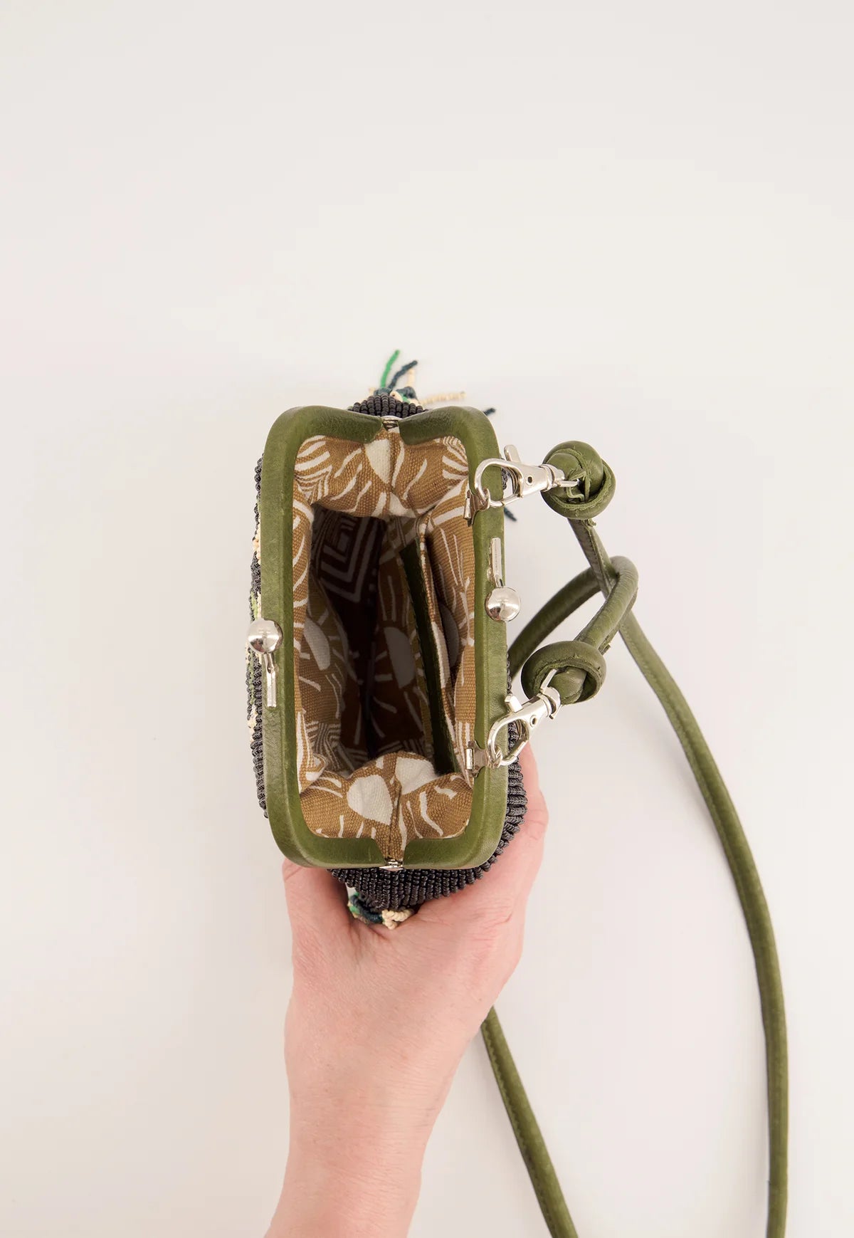 Nancybird Clasp Bag in Still Life - the tartan fox