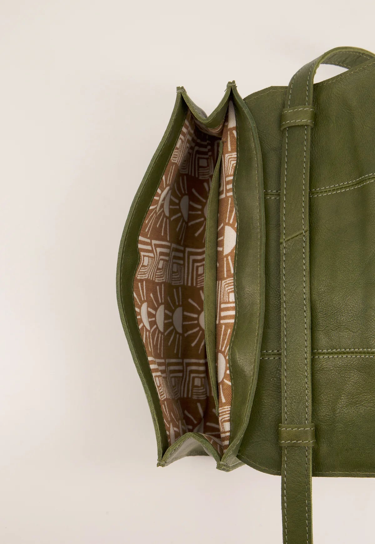 Nancybird Curve Shoulder Bag in Khaki - the tartan fox