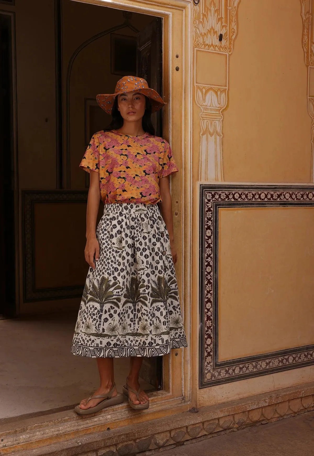 Nancybird Ete Hat in Mini Floral - the tartan fox