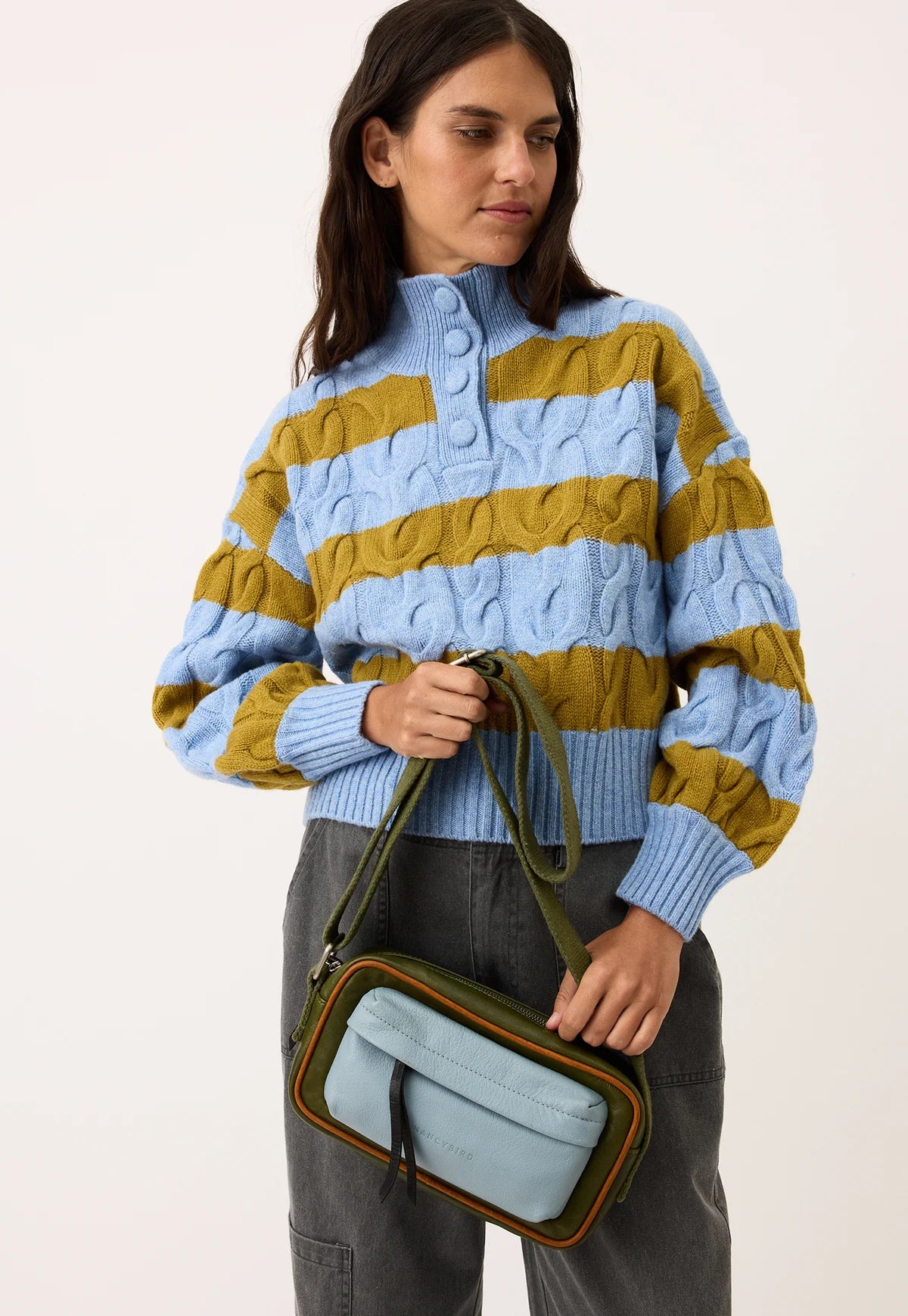 Nancybird Goshen Bag in Khaki - the tartan fox