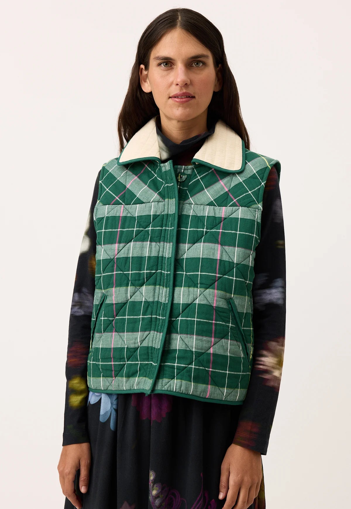 Nancybird Mulla Vest - the tartan fox