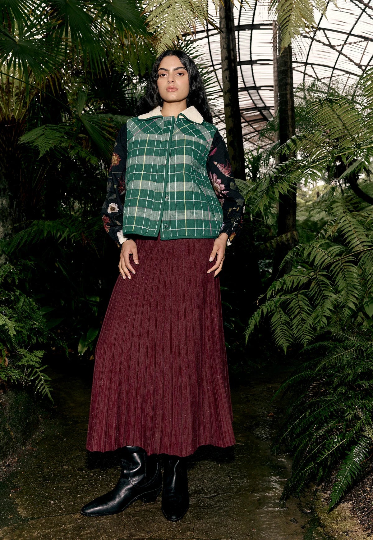 Nancybird Mulla Vest - the tartan fox
