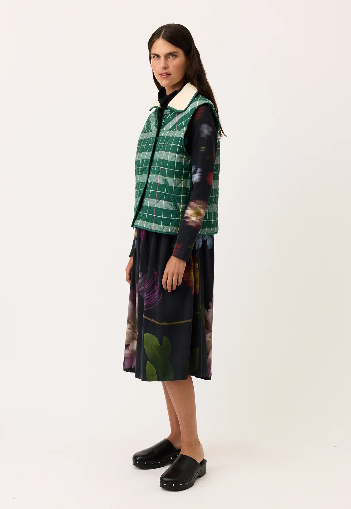 Nancybird Mulla Vest - the tartan fox