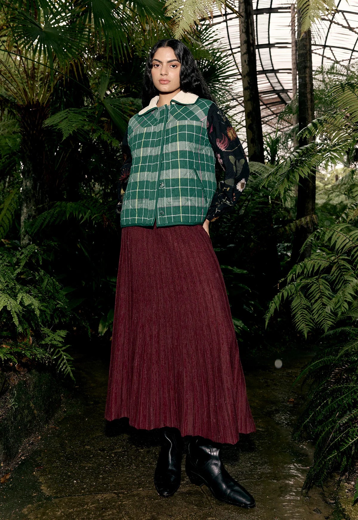 Nancybird Mulla Vest - the tartan fox