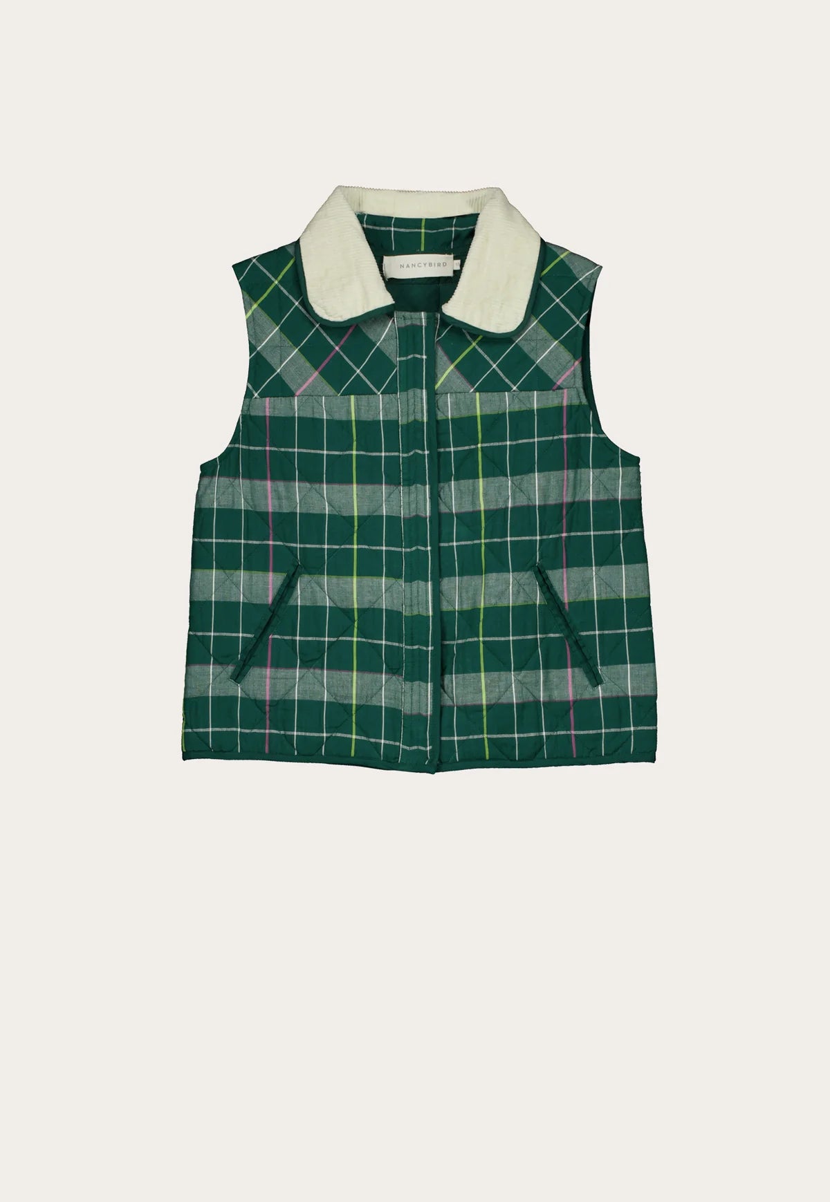Nancybird Mulla Vest - the tartan fox