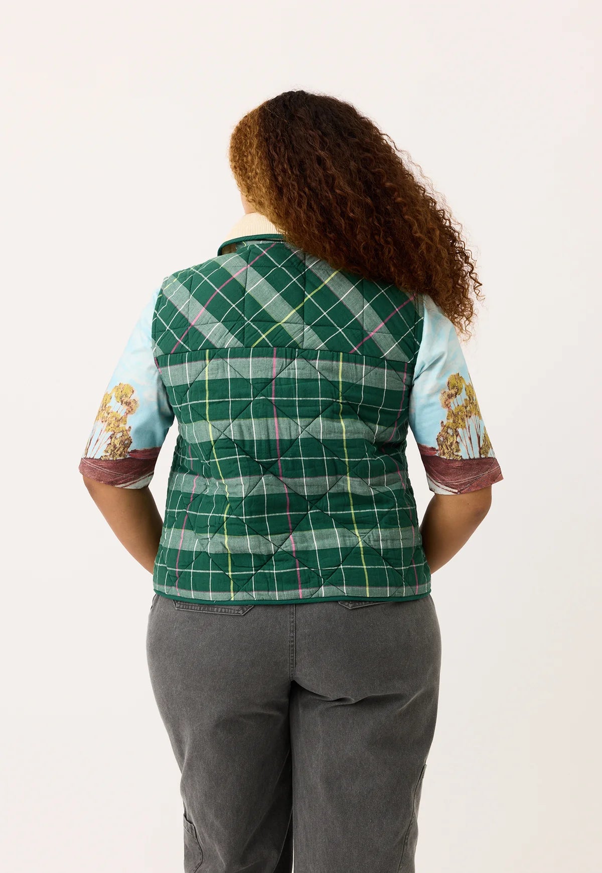 Nancybird Mulla Vest - the tartan fox