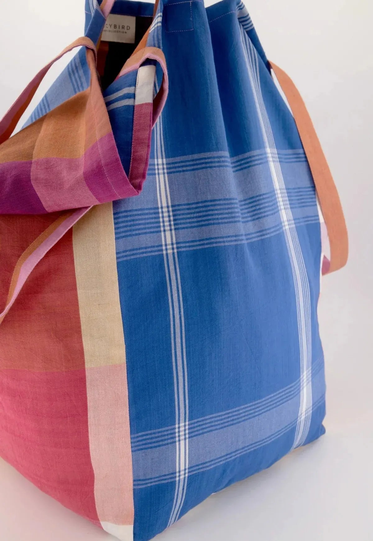 Nancybird Remnant Woven Tote - the tartan fox