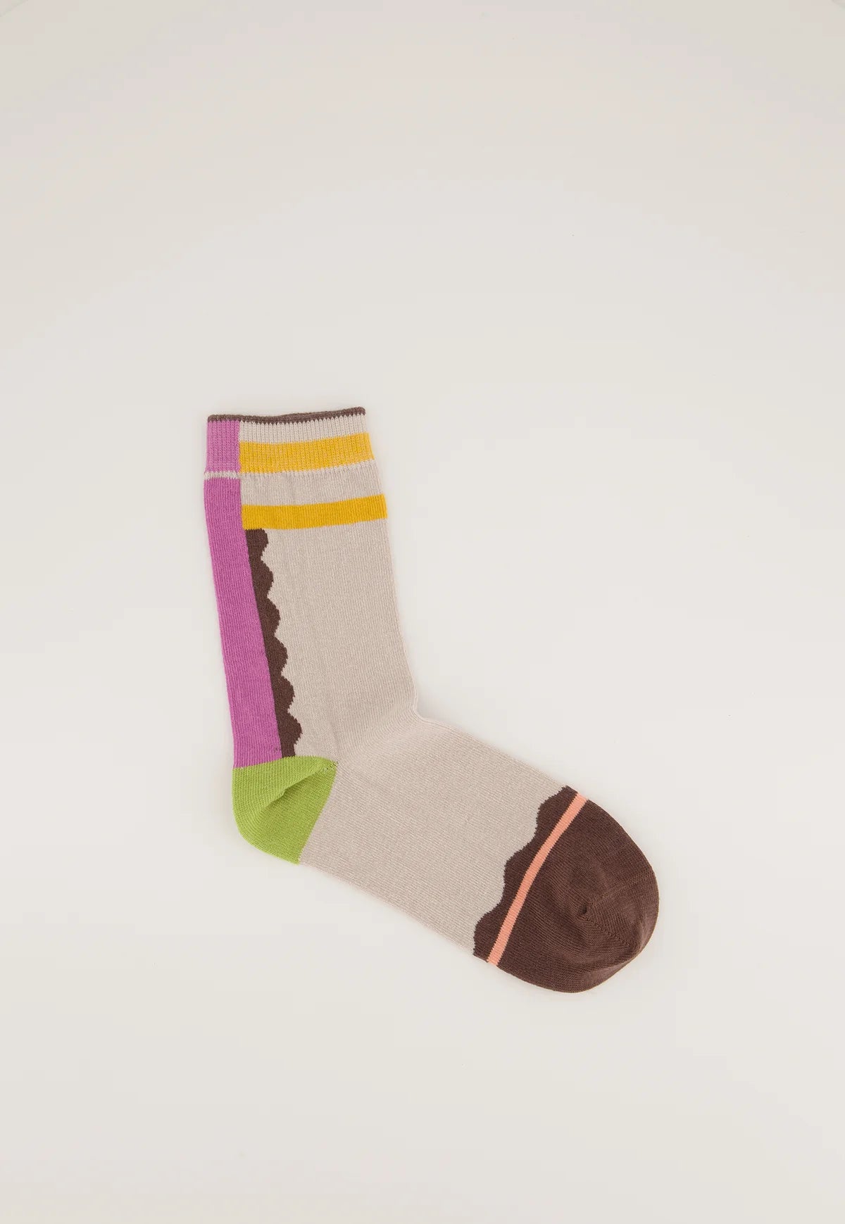 Nancybird Socks in Desert Shapes - the tartan fox