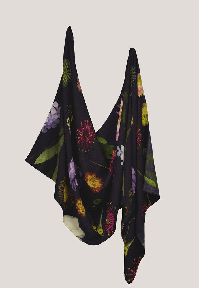 Nancybird Wool Scarf in Floratone - the tartan fox