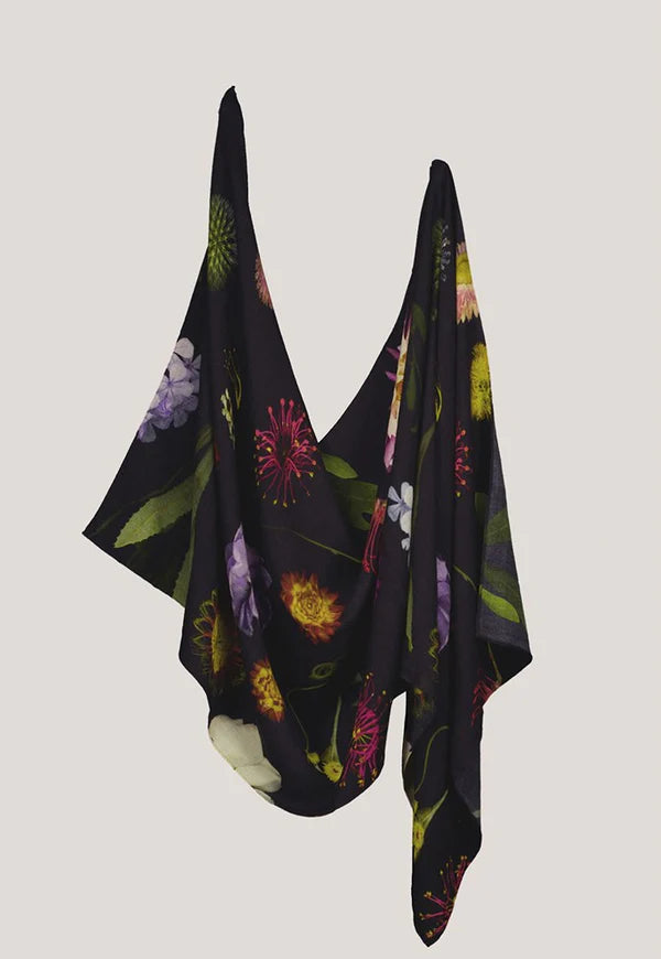 Nancybird Wool Scarf in Floratone - the tartan fox