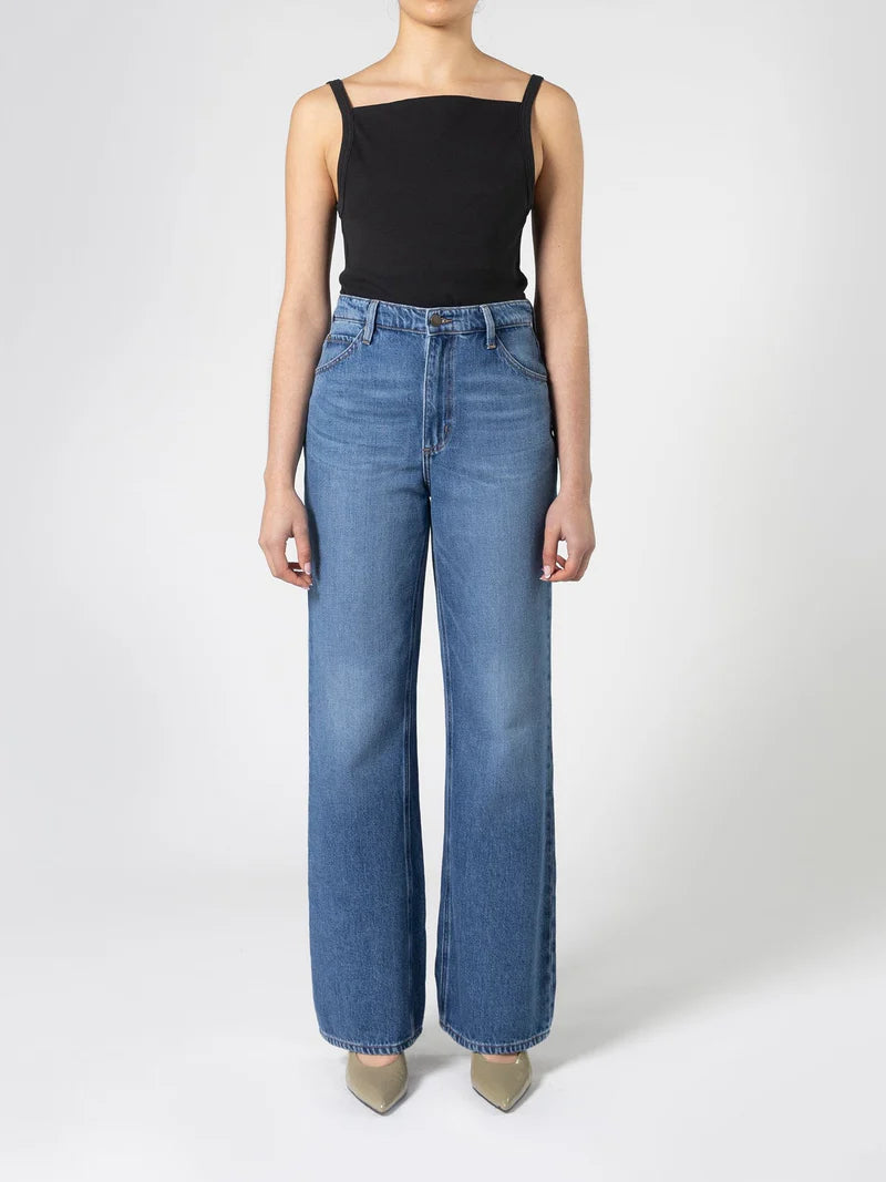 Nobody Denim Grace Jean in Americana - the tartan fox