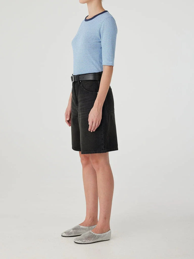 Nobody Denim Rowan Short in Shadow - the tartan fox