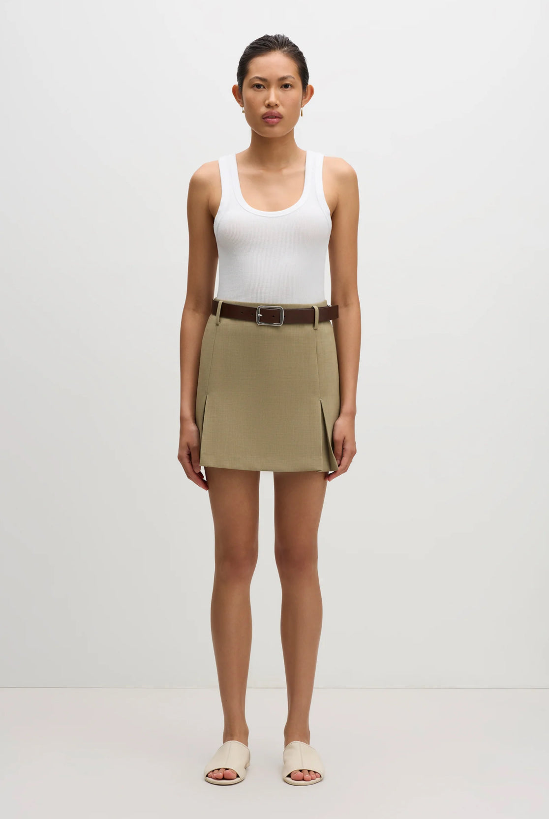 Nude Lucy Audrey Tailored Mini Skirt - the tartan fox