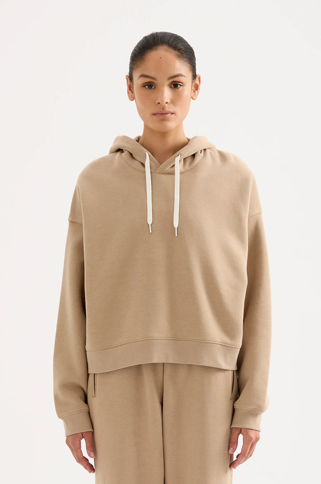 Nude Lucy Carter Classic Hoodie in Mocha - the tartan fox