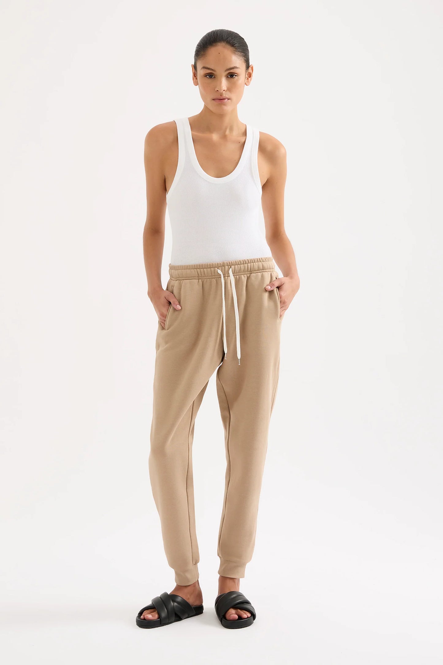 Nude Lucy Carter Classic Trackpant in Mocha - the tartan fox